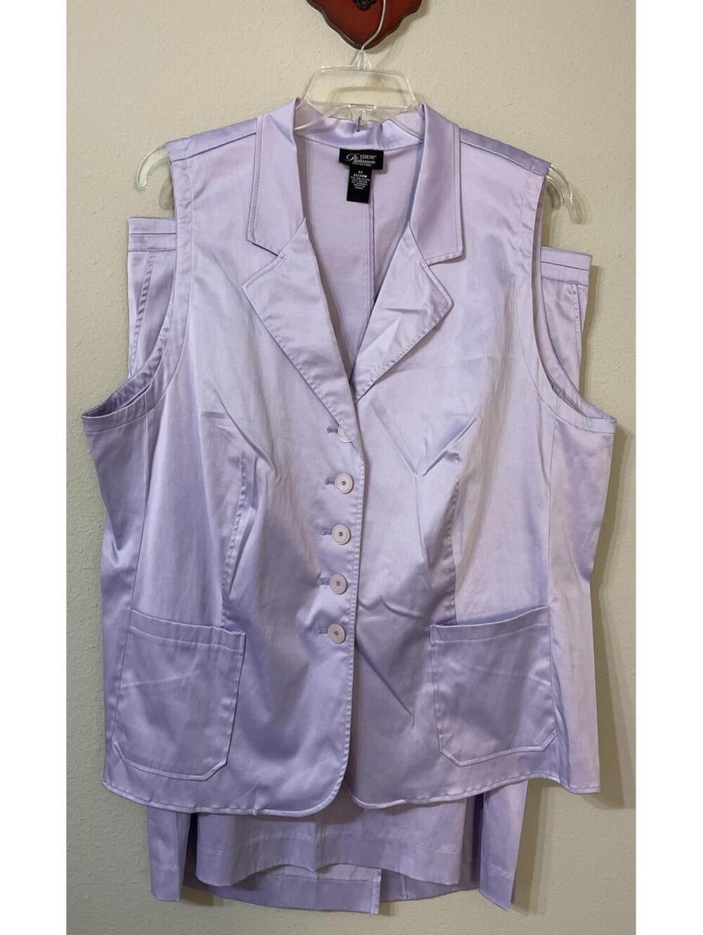 Liz & Me Platinum Collection Women’s 18-24w Purple Blouse & Skirt Outfit! A6531